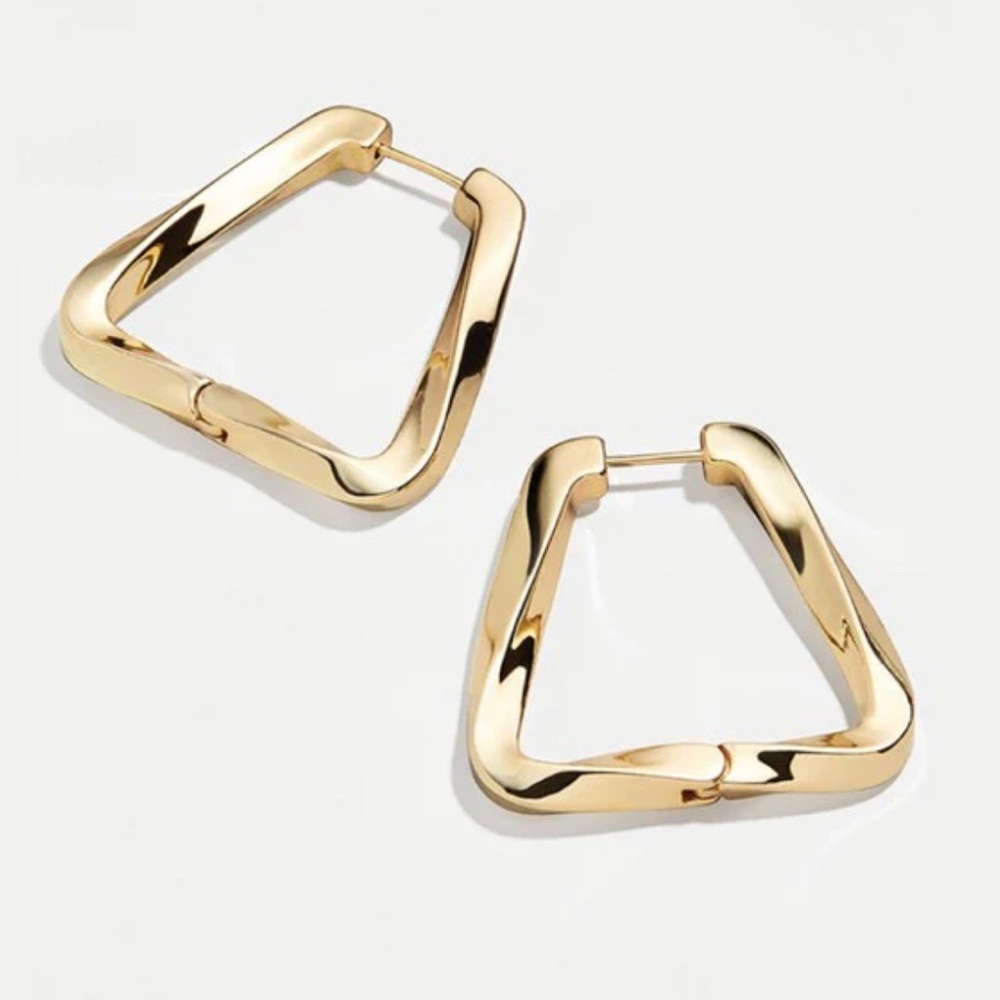 Baublebar Twist Gold Hoop Earrings